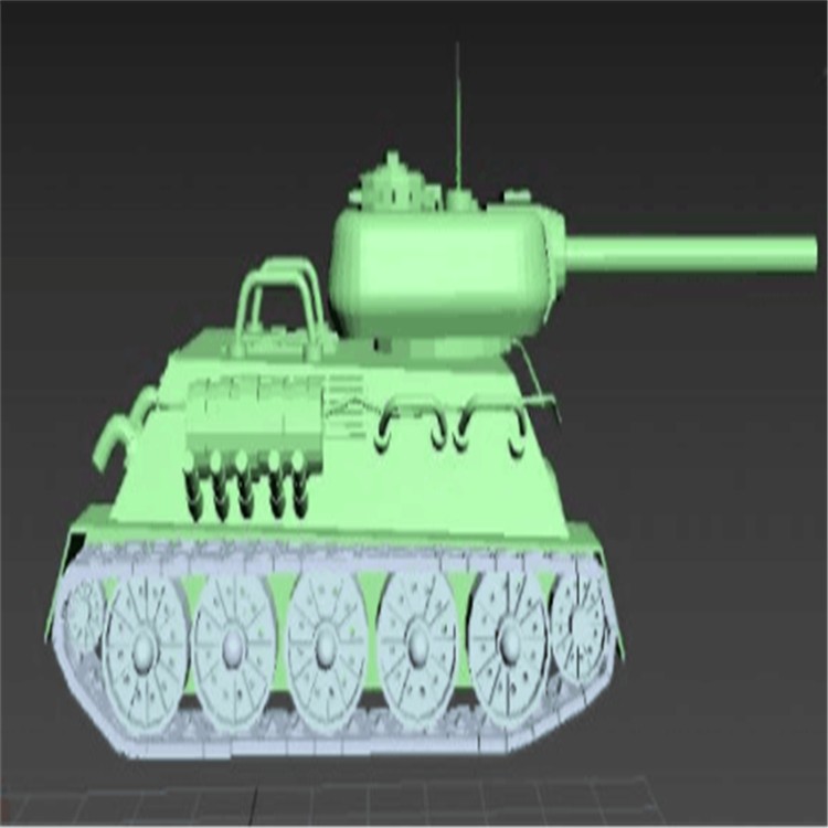 桥东充气军用坦克模型